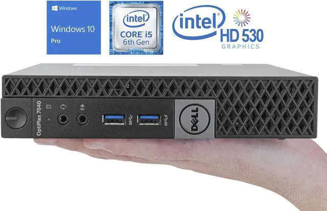 Dell Optiplex 7040M D10U i5 6th Gen 256GB SSD 8GB RAM Desktop Computer