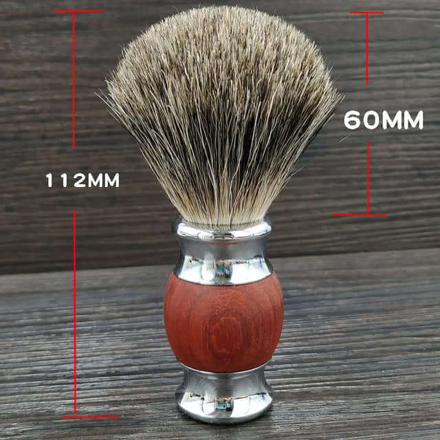 Shower Clay Shaving Brush Redwood (Pure Badger)