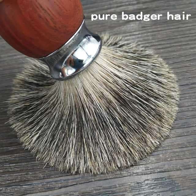 Shower Clay Shaving Brush Redwood (Pure Badger)