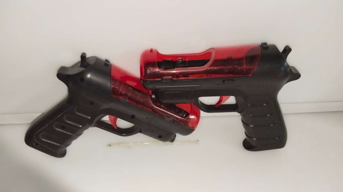 PS3 Sony Move Controller Gun Attachments x 2