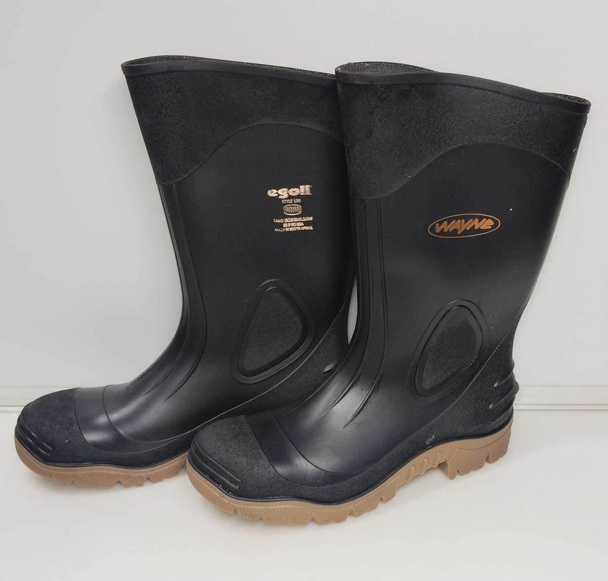 Wayne Egoli Steel Toe Cap Gumboots - Size 13