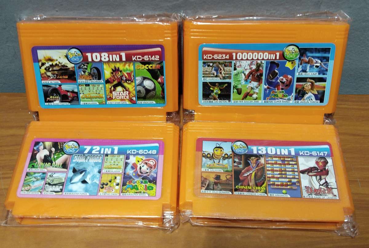 Vintage Bootleg Games Cartridges