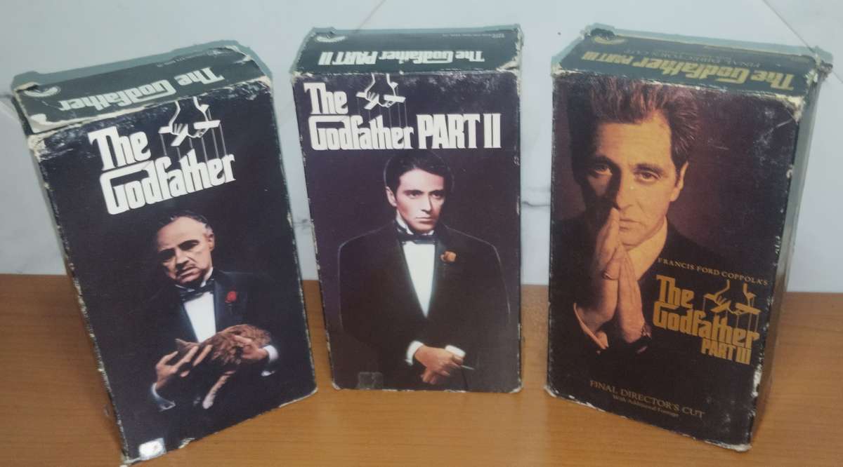 The God Father Trilogy on VHS Part 1, 2 and 3