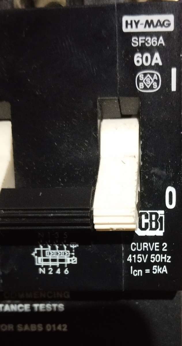 CBi SF36A Earth Leakage 60A 3P+N 415V 50 Hz 5kA Unused