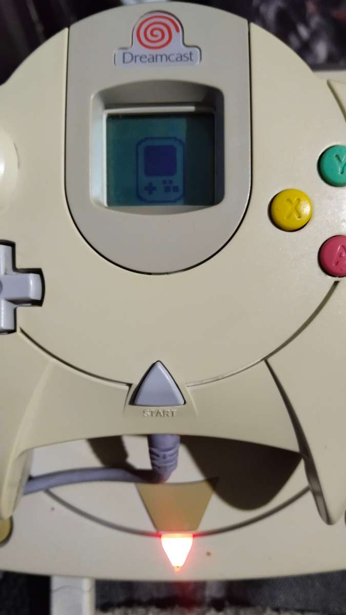 SEGA Dreamcast Console, Remote and Visual Memory Unit (Needs AV Cable)