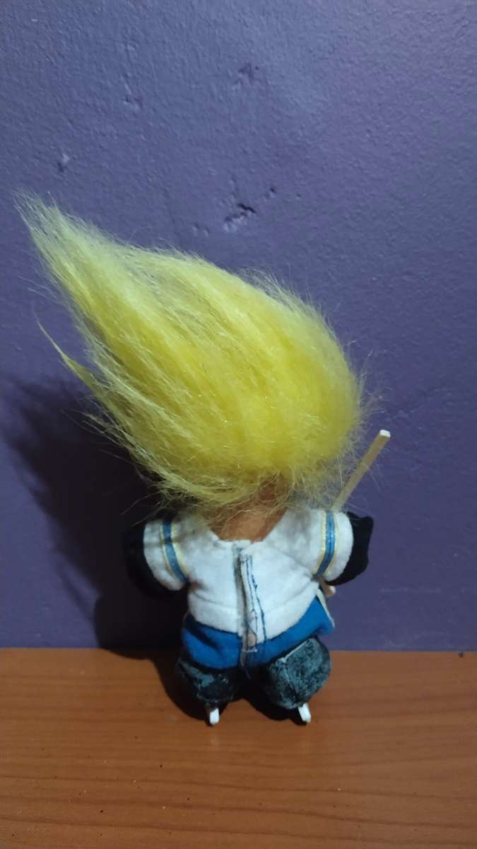HOCKEY Wayne Gretsky 5" Russ Troll Doll Yellow Hair Vintage Collectible Figure