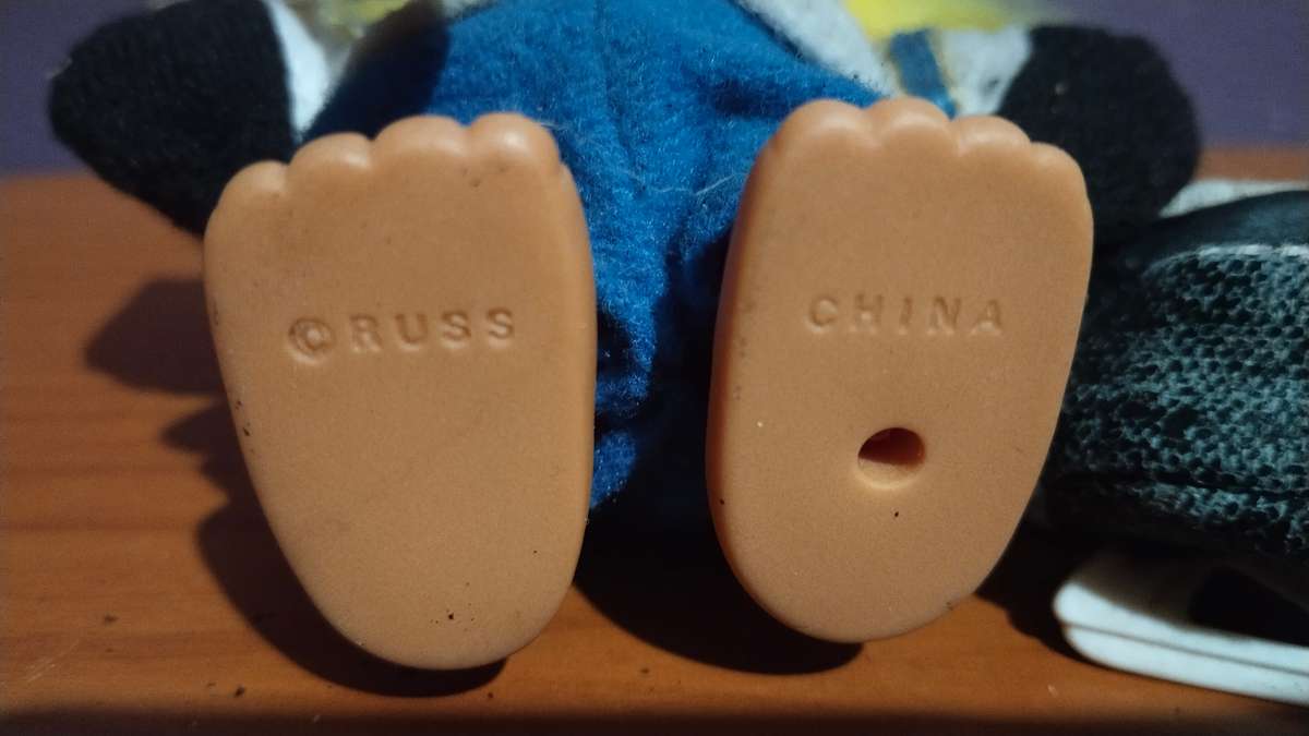 HOCKEY Wayne Gretsky 5" Russ Troll Doll Yellow Hair Vintage Collectible Figure