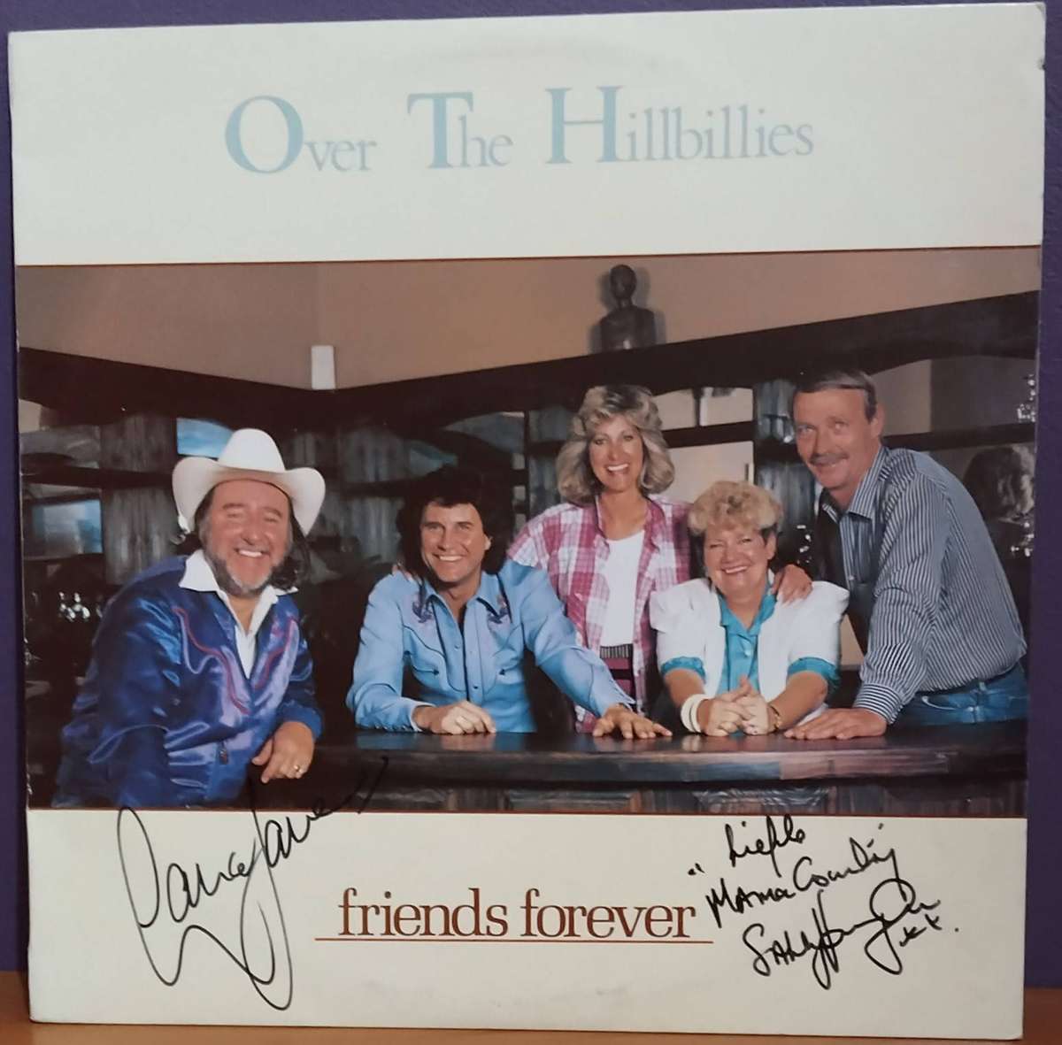 Over The Hillbillies Friends Forever (Autographed) - Vinyl LP Record - G+