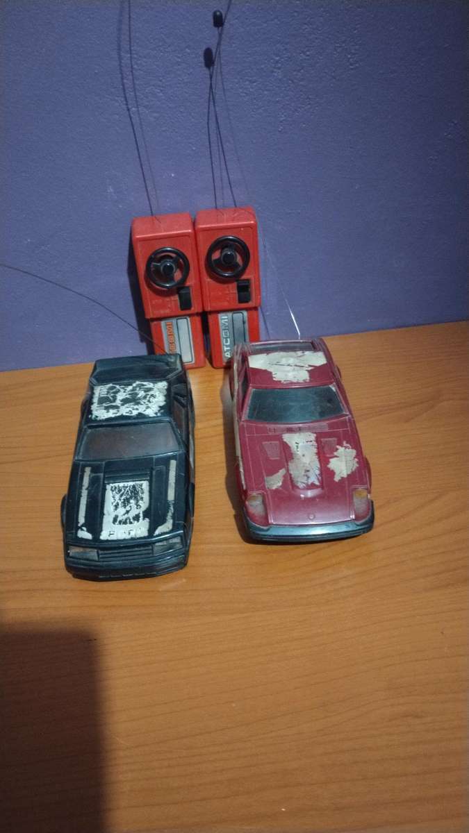Vintage Checkers Ford Mustang And Datsun 280 ZX RC Cars