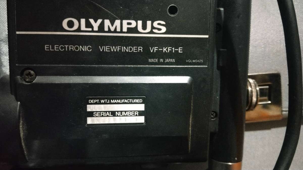 Olympus VX-301 Color Video Camera & VF-KF1-E Electronic Viewfinder UNTESTED