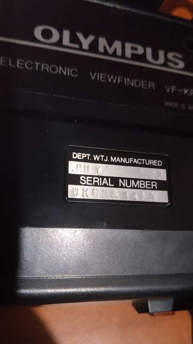 Olympus VX-301 Color Video Camera & VF-KF1-E Electronic Viewfinder UNTESTED