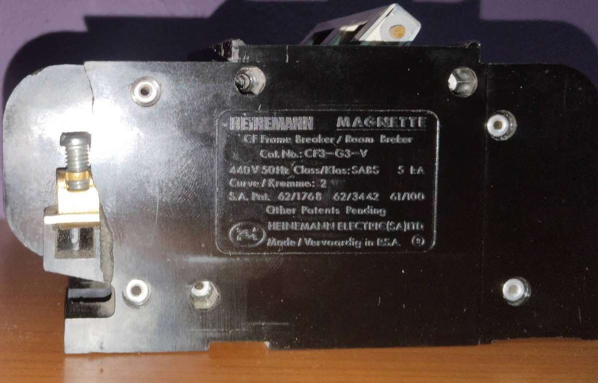 Heinemann Magnette 5kA 60A CF Frame Circuit Breaker