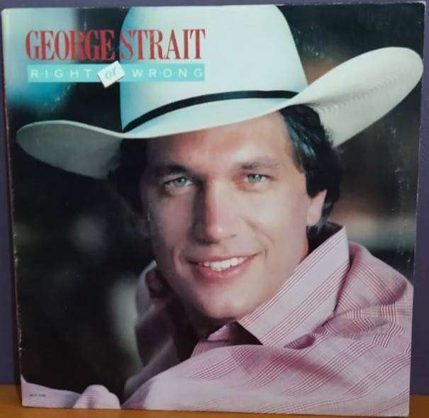 George Strait Right or Wrong - Vinyl LP Record - VG