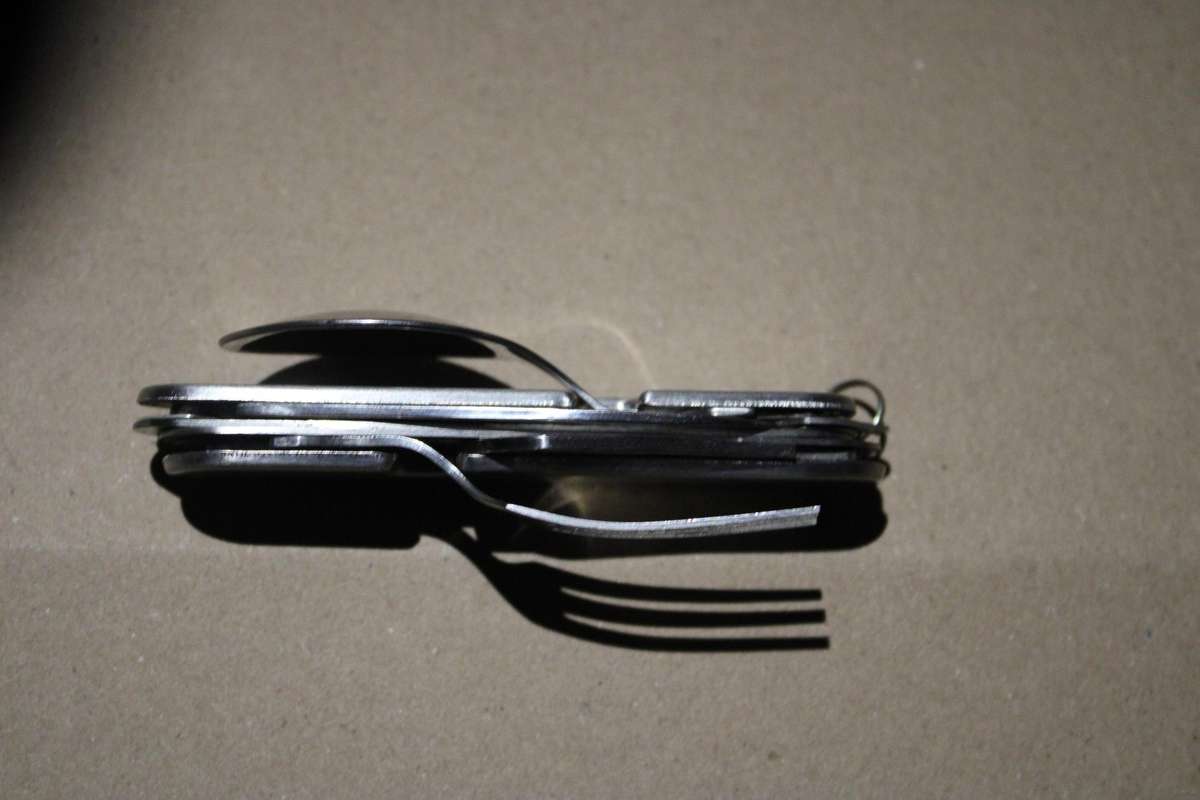 OUTDOOR CAMPING KNIFE FORK AND SPOON COMBO MILITARY