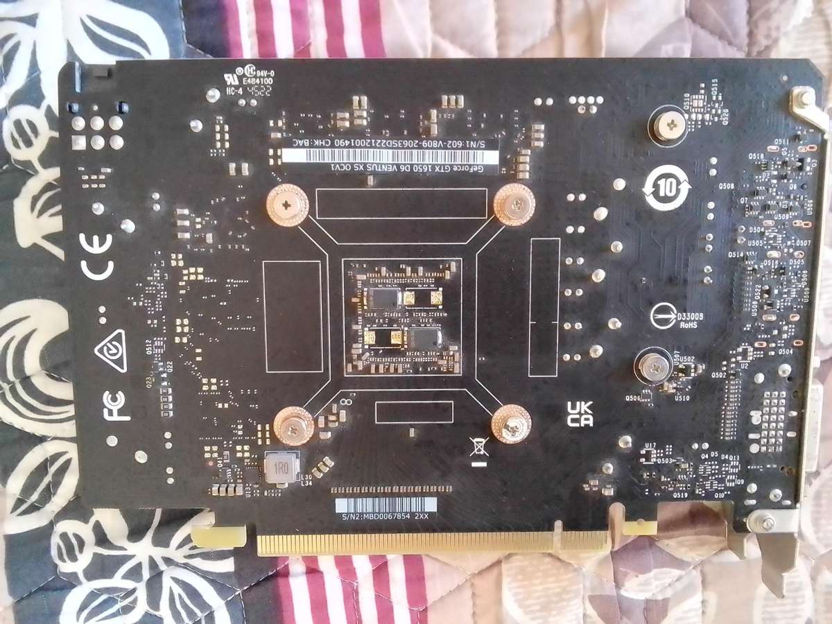 MSI GeForce GTX 1650 D6 VENTUS XS OC 4GB GDDR6 Graphics Card