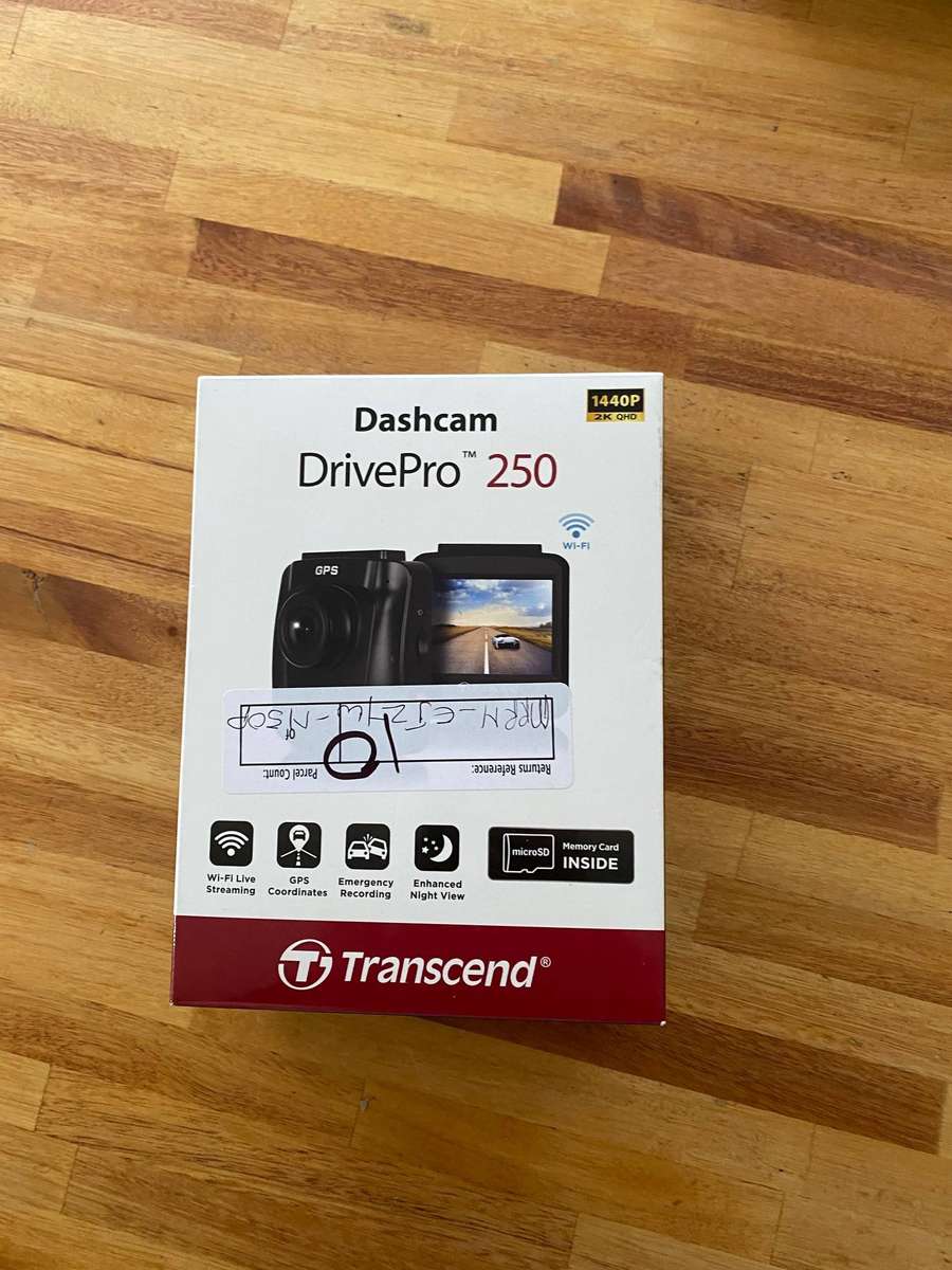 Transcend DrivePro 250 Dashboard Camera with 64GB microSD Card