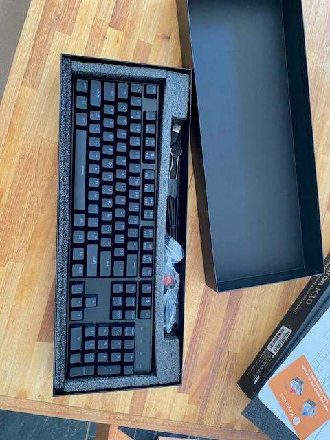 Keychron K10 QMK Full-size RGB Wireless Custom Mechanical Keyboard V.2 (Super RED Switch)  Black