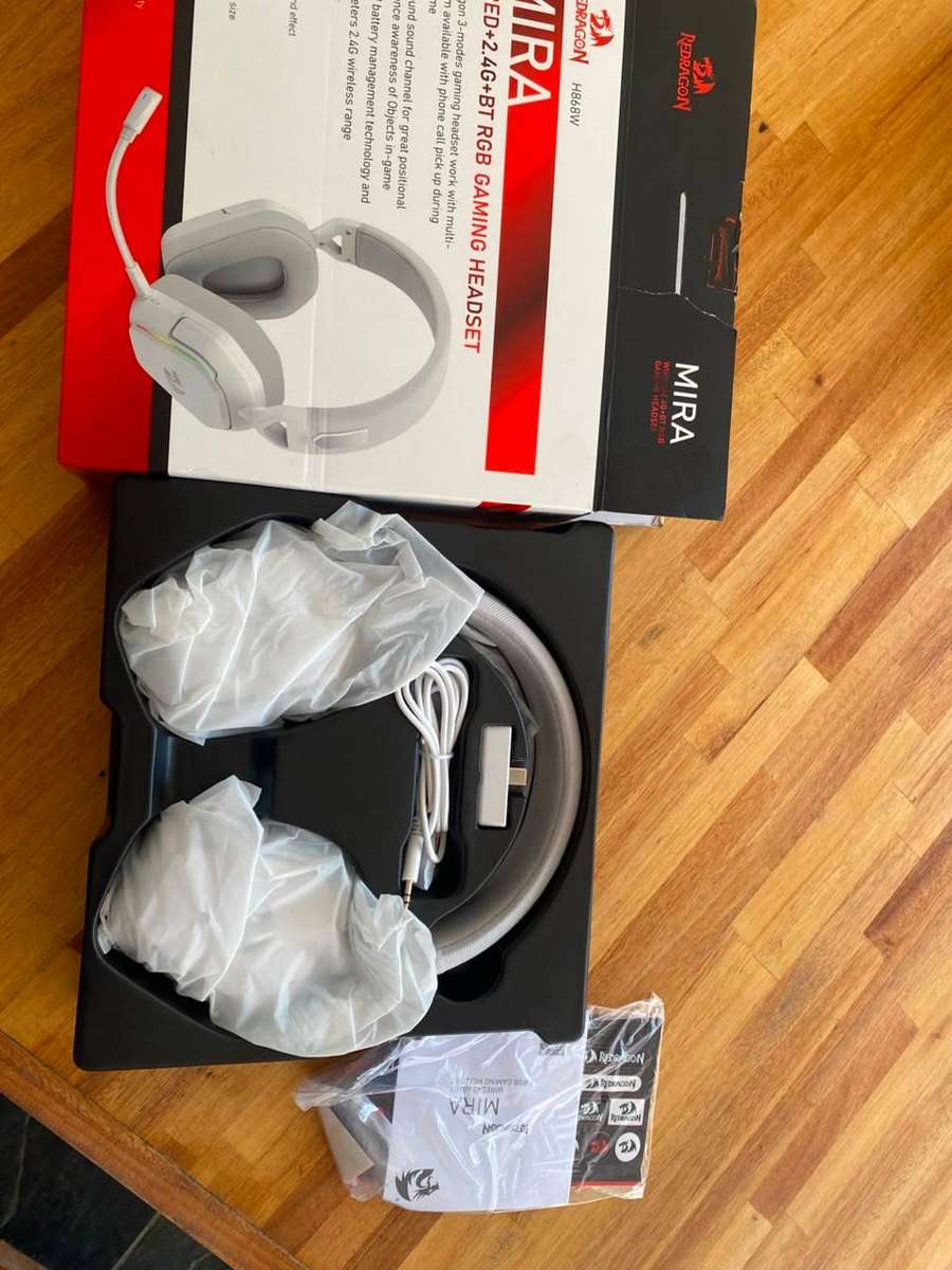 Redragon MIRA H868 RGB Wireless Gaming Headset - White