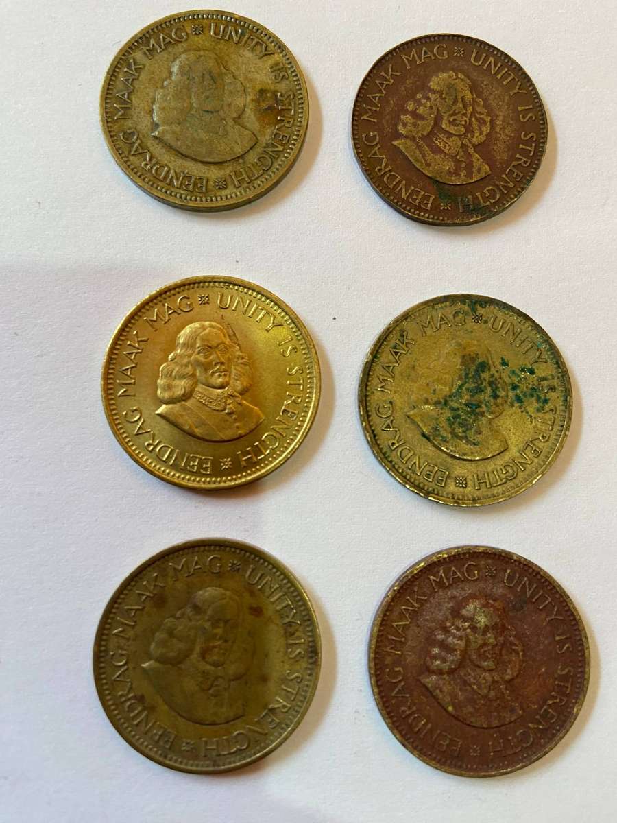 6 x Half Cents, South African Coins, Rare Coins Auction, Lot 3 Of 7