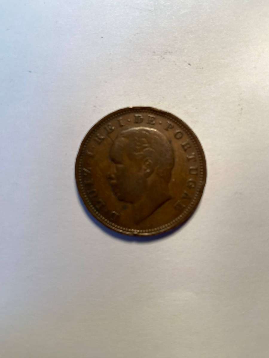 1884 XX REIS Portuguese Coin, Rare Coins Auction, Lot 5 Of 7