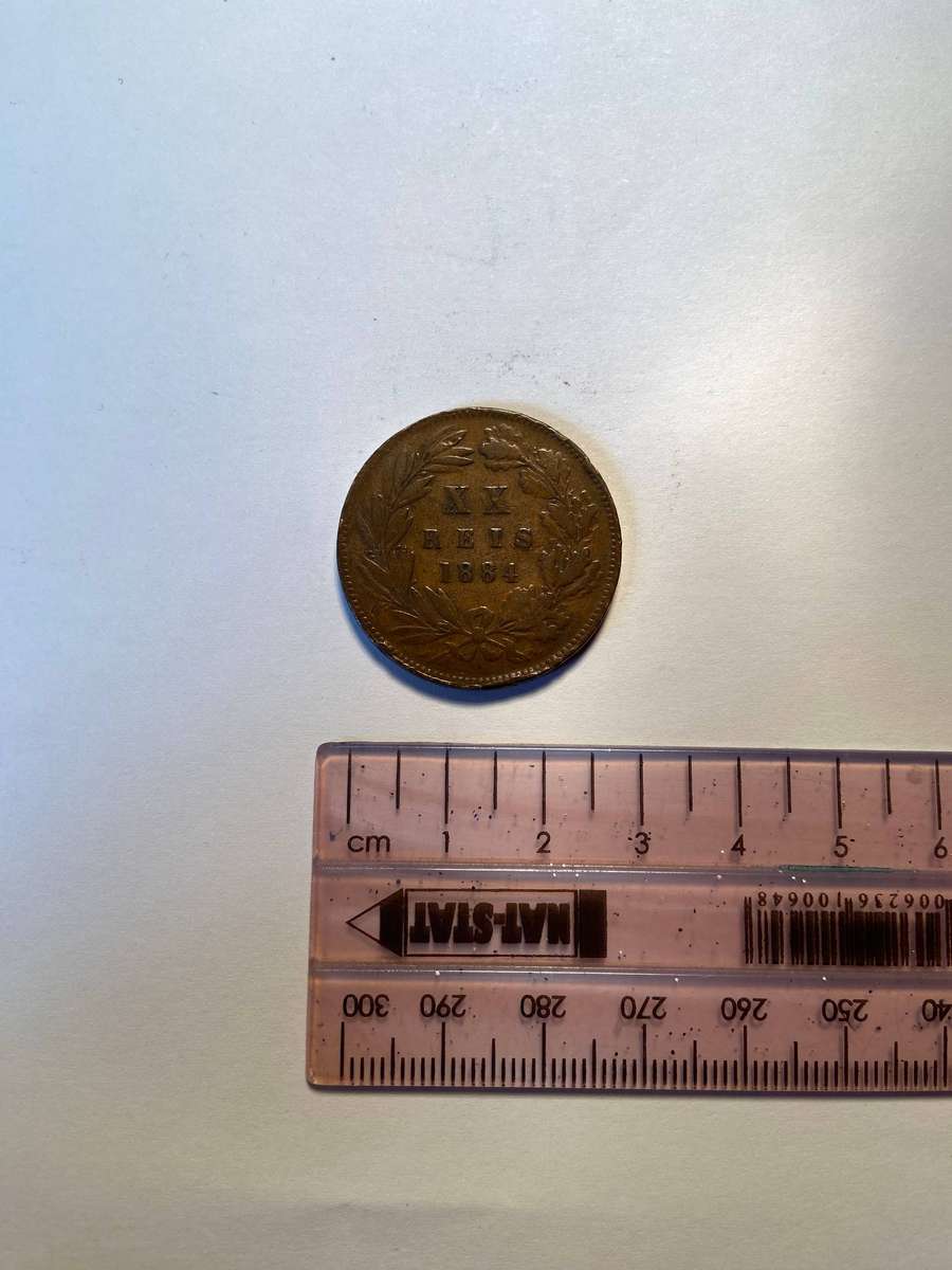 1884 XX REIS Portuguese Coin, Rare Coins Auction, Lot 5 Of 7