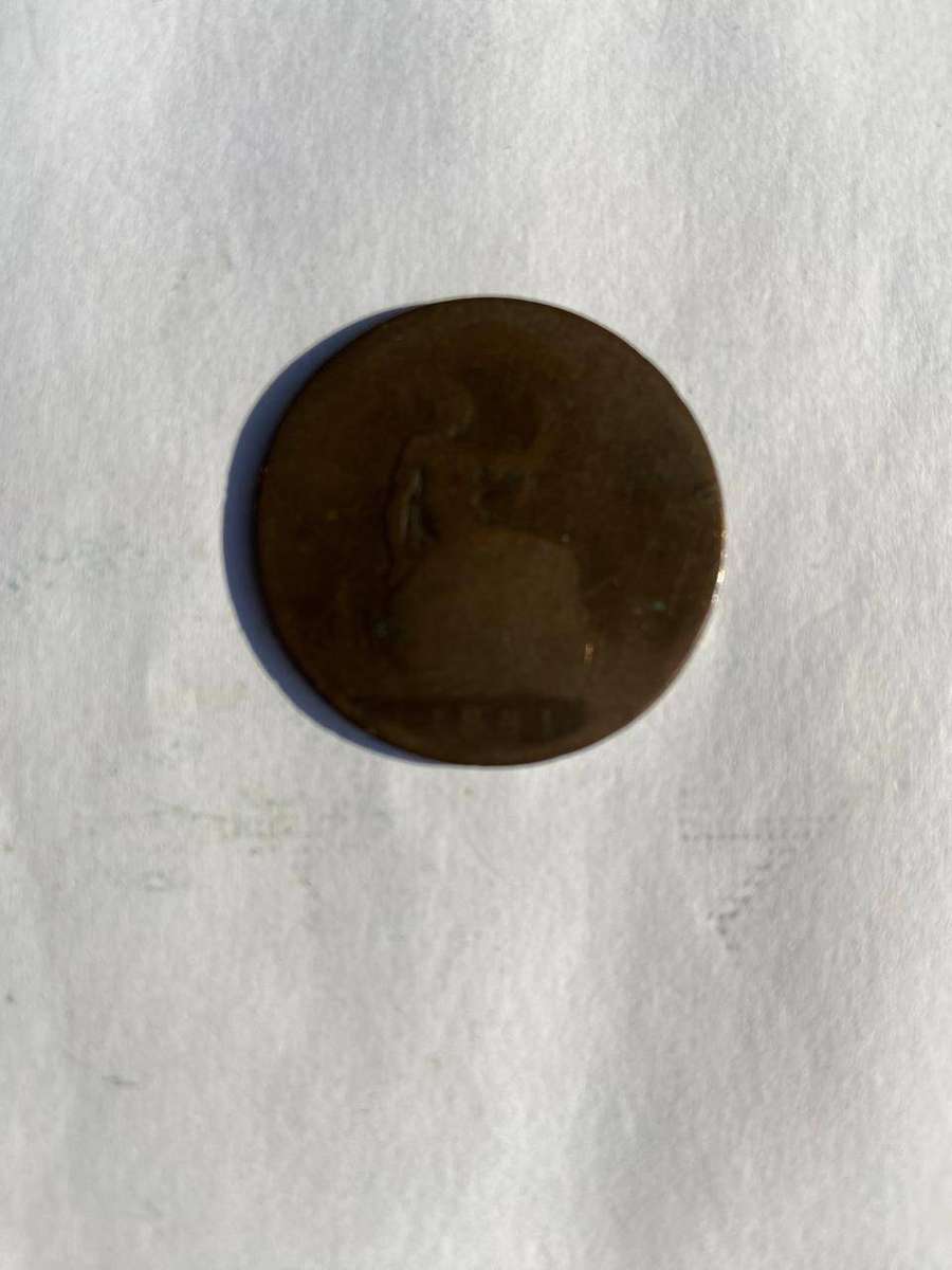 1881 British Coin, Damaged, Rare Coins And Notes Auction, Lot 19 Of 20