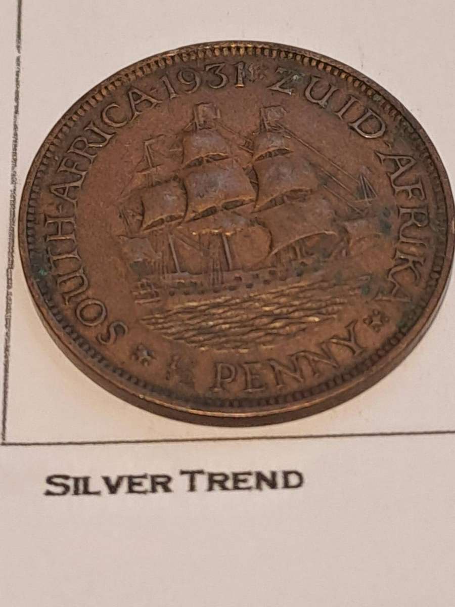 1931 SA Union half penny