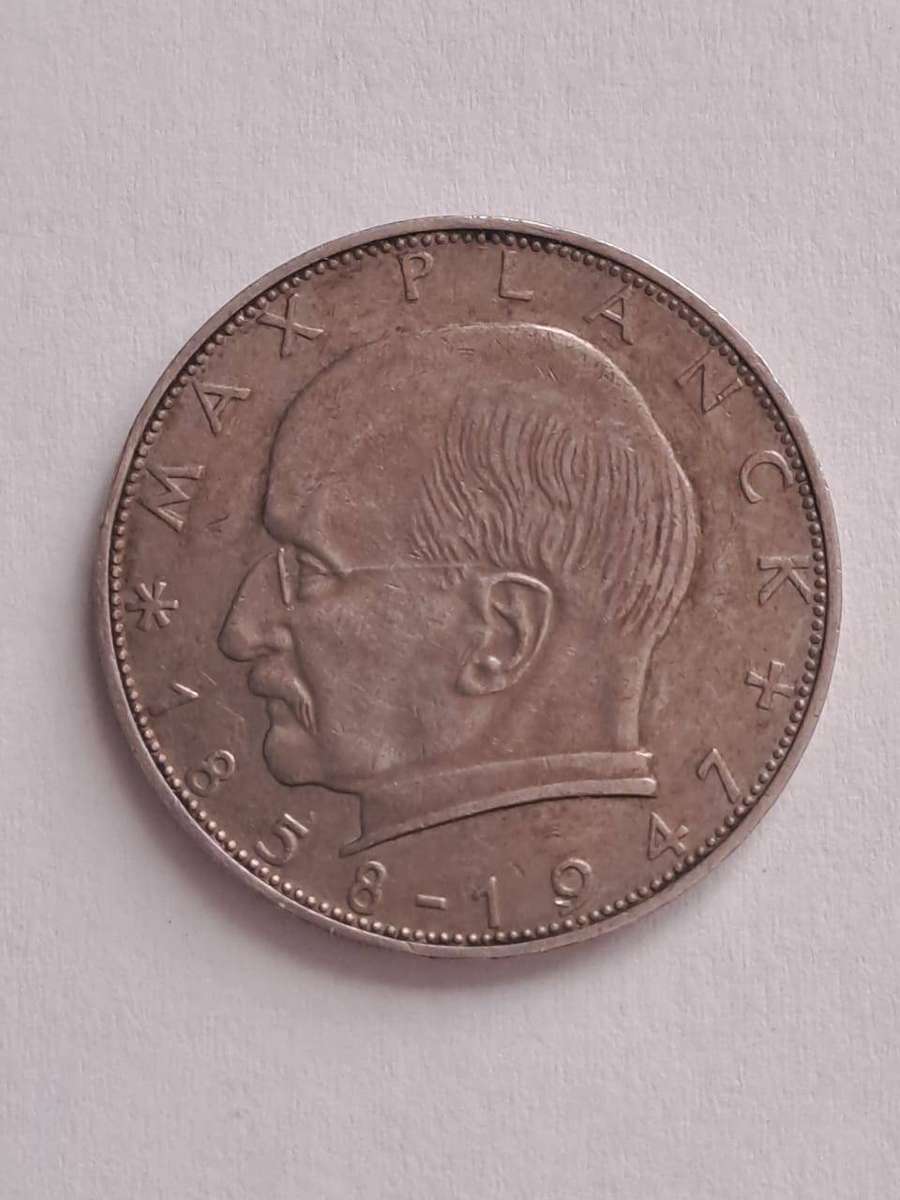 Federal Republic of Germany 2 Deutsche Mark     {Max Planck}