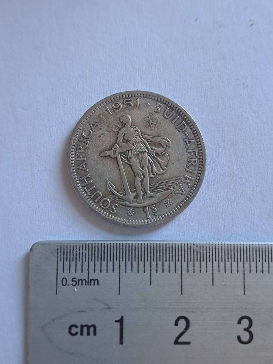 SOUTH·AFRICA·1951·SUID·AFRIKA 1 shilling