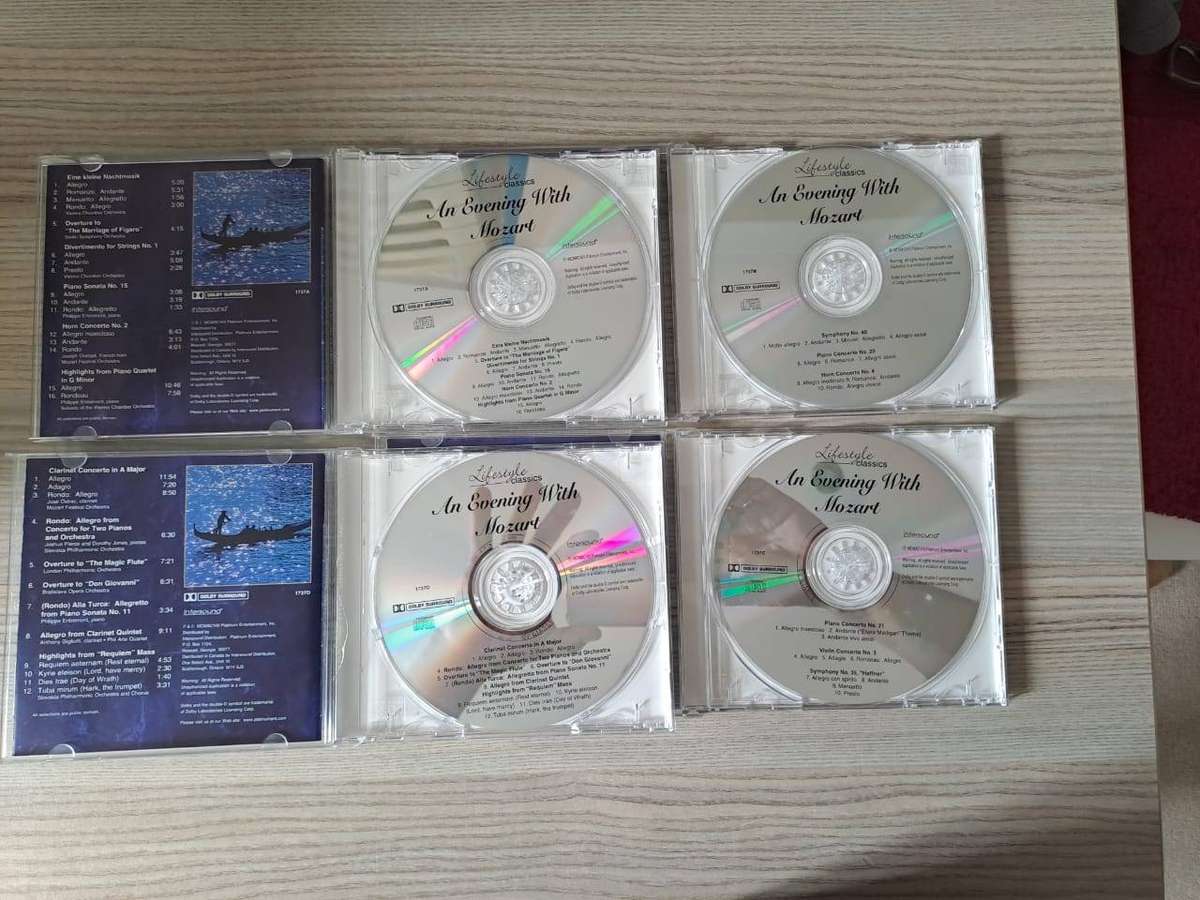 Lifestyle Classics Mozart 4 CD Set - An Evening with Mozart - Classical Music Collection