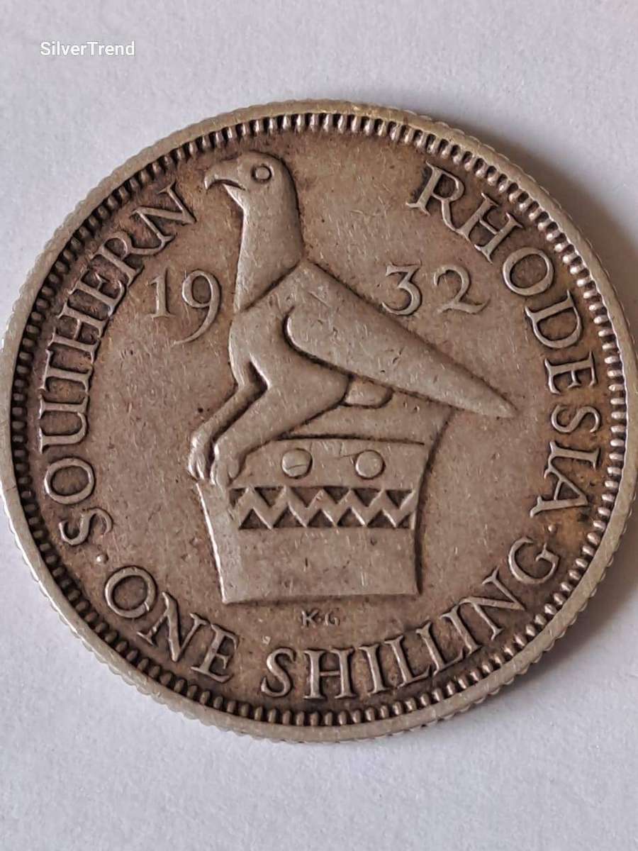 1932 Southern Rhodesia: George VI 1 Shilling Silver (.925)