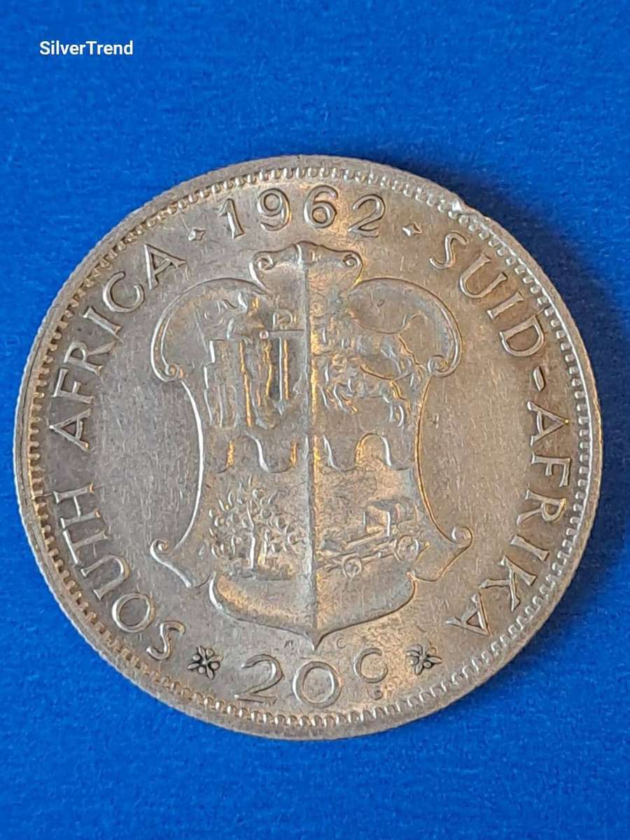 1962 Republic silver 20c .50silver