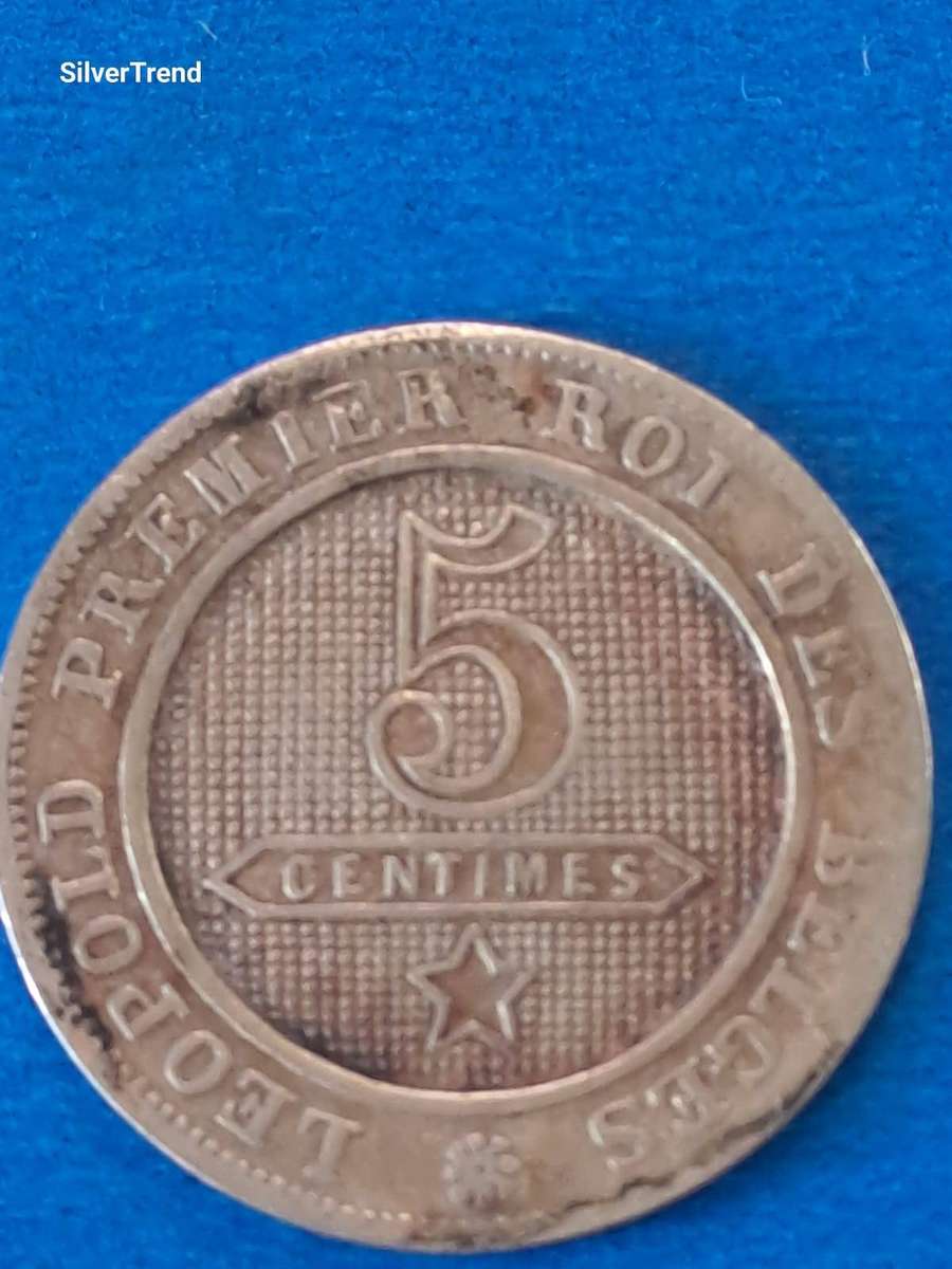 1861 Belgian 5 centimes : rare variety