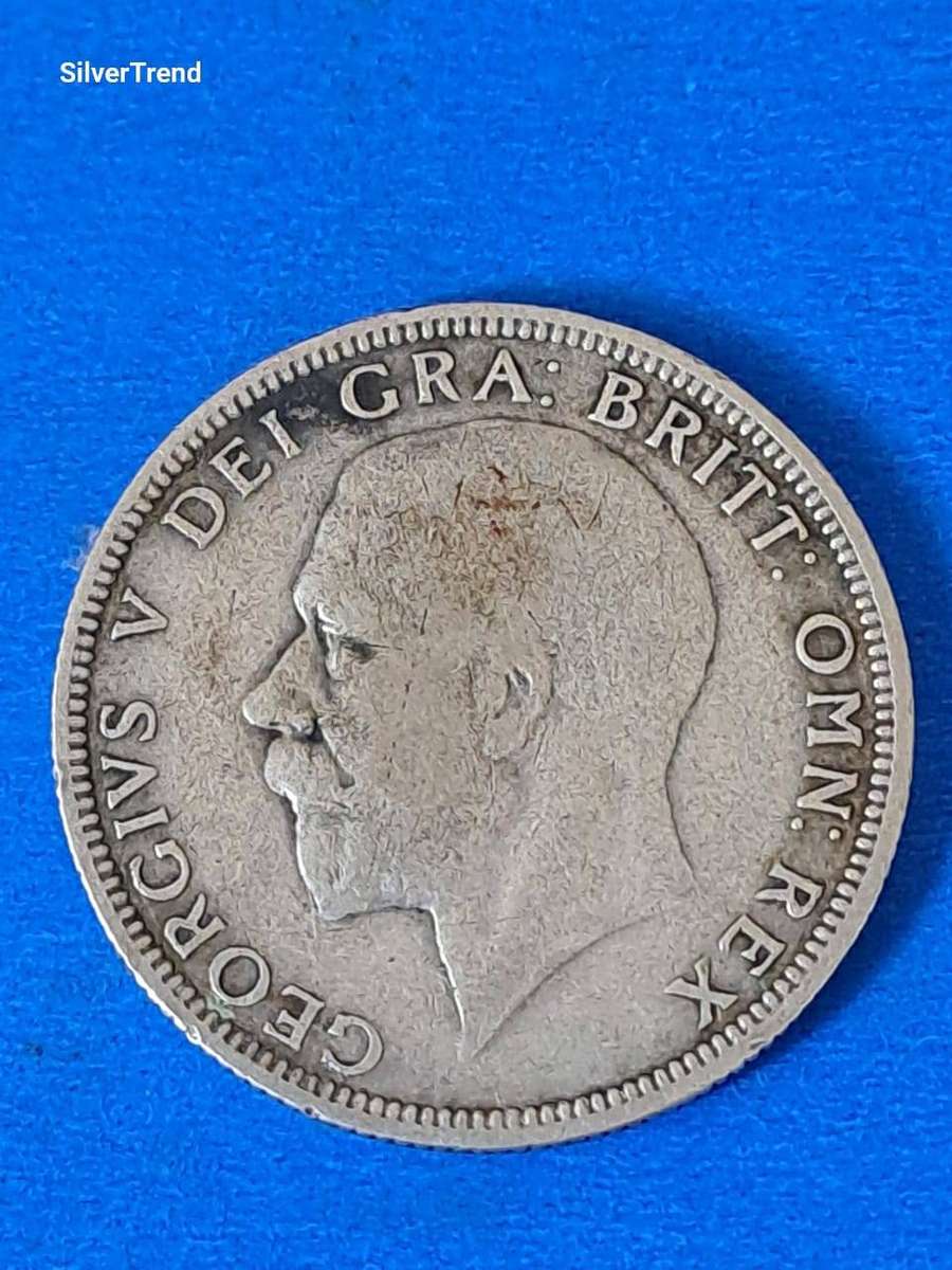 1933 UK one florin .50 silver