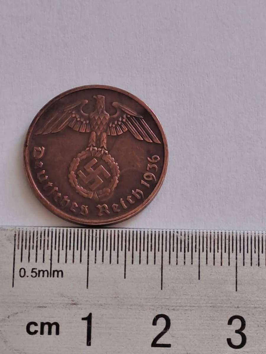 GERMANY 1936 F 2-Reichspfenning