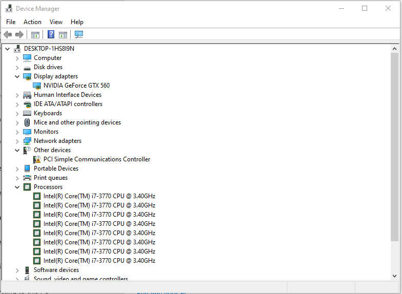 i7 gaming PC with GPU