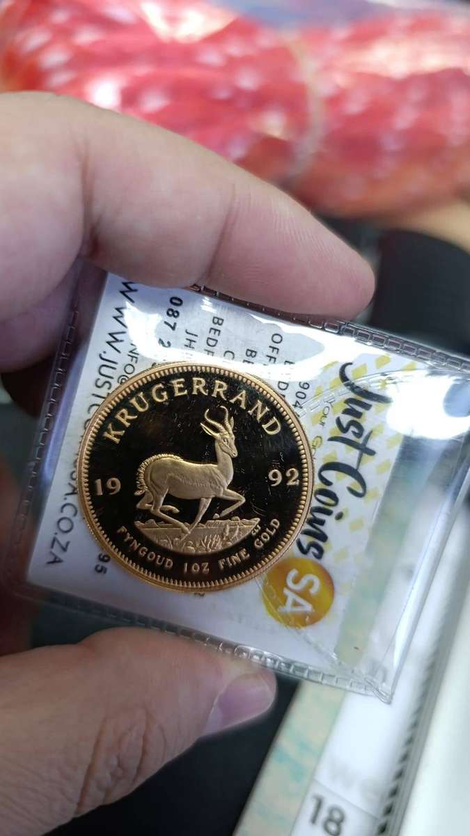 1992 South Africa Proof 1oz Gold Krugerrand  Rare Low Mintage