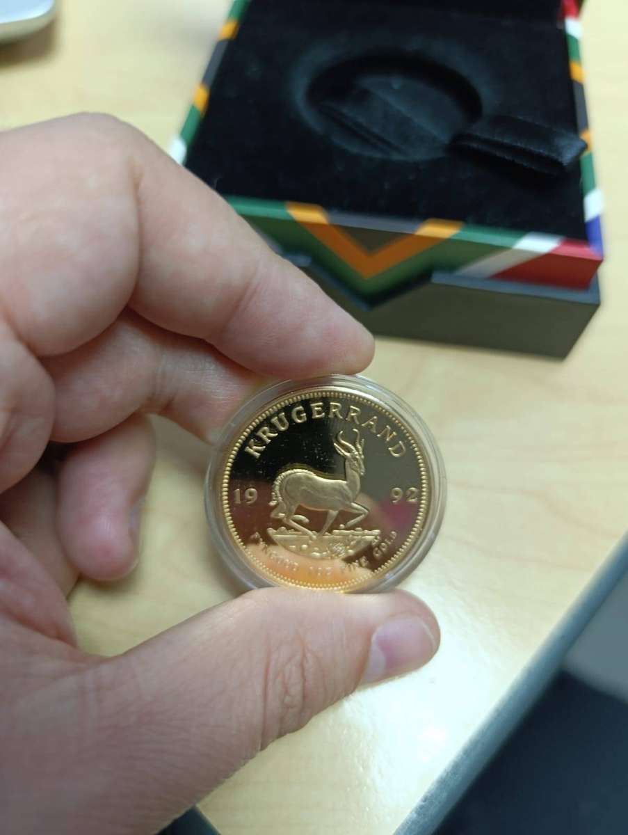 1992 South Africa Proof 1oz Gold Krugerrand  Rare Low Mintage