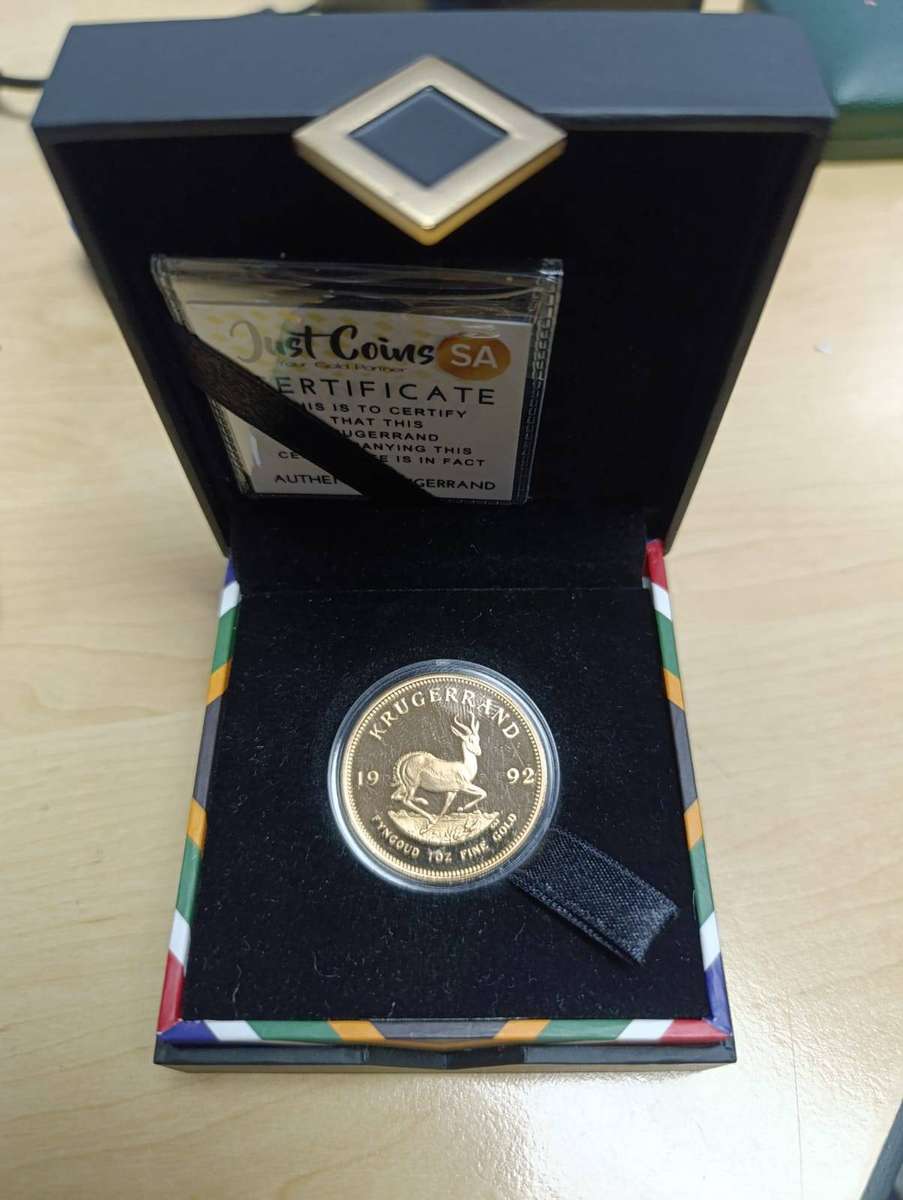 1992 South Africa Proof 1oz Gold Krugerrand  Rare Low Mintage