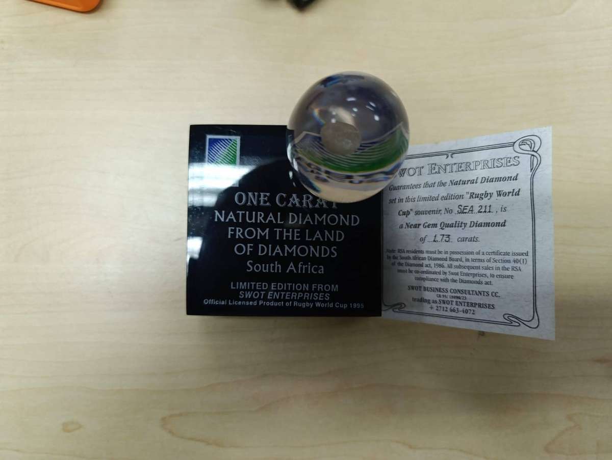 1995 Rugby World Cup Diamond Souvenir  Limited Edition
