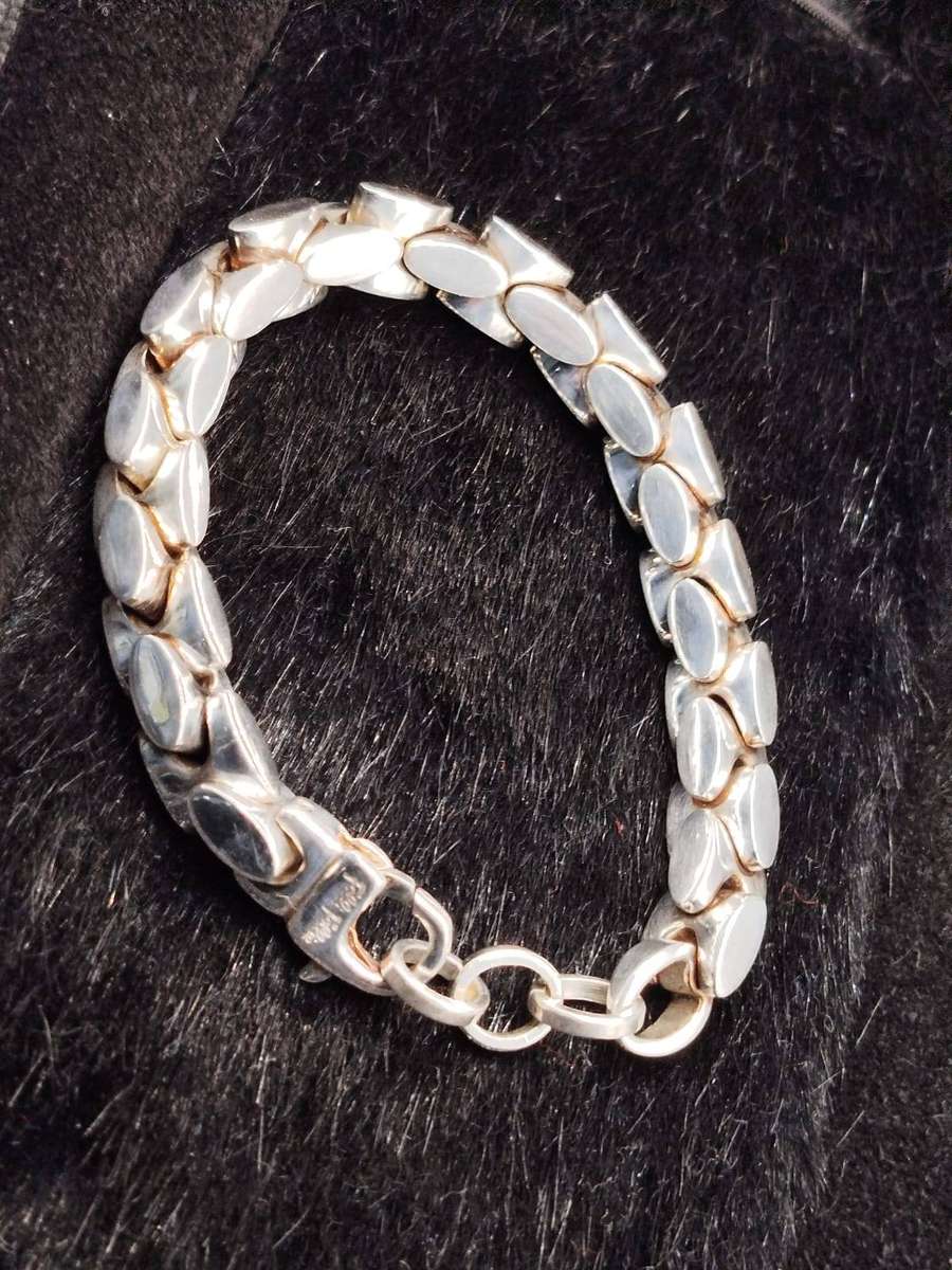 Folli Follie Solid Silver Bracelet  67.6g Heavy Designer Bracelet  Tested Silver  Excellent Condi