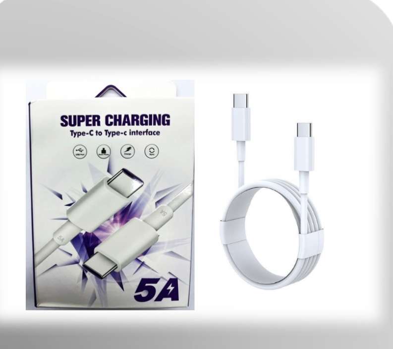TYPE-C to TYPE-C Fast Charging Cable 5.0A - 1M