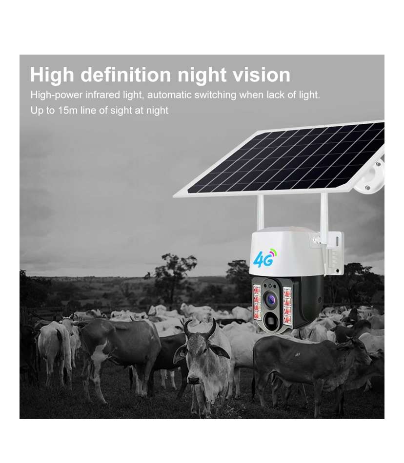 4G Solar Sim Card Outdoor Camera