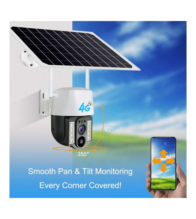 4G Solar Sim Card Outdoor Camera