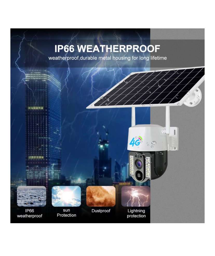 4G Solar Sim Card Outdoor Camera