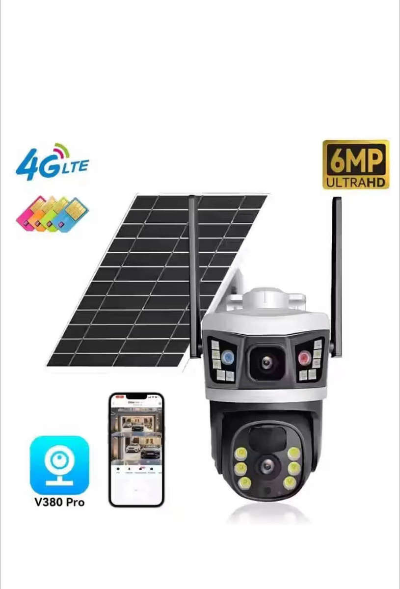 Intelligent Solar Powered PTZ Camera 4G Dual-Lens Zoom Outdoor Security