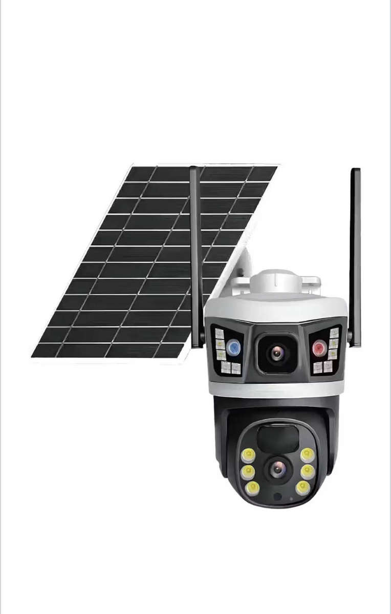 Intelligent Solar Powered PTZ Camera 4G Dual-Lens Zoom Outdoor Security
