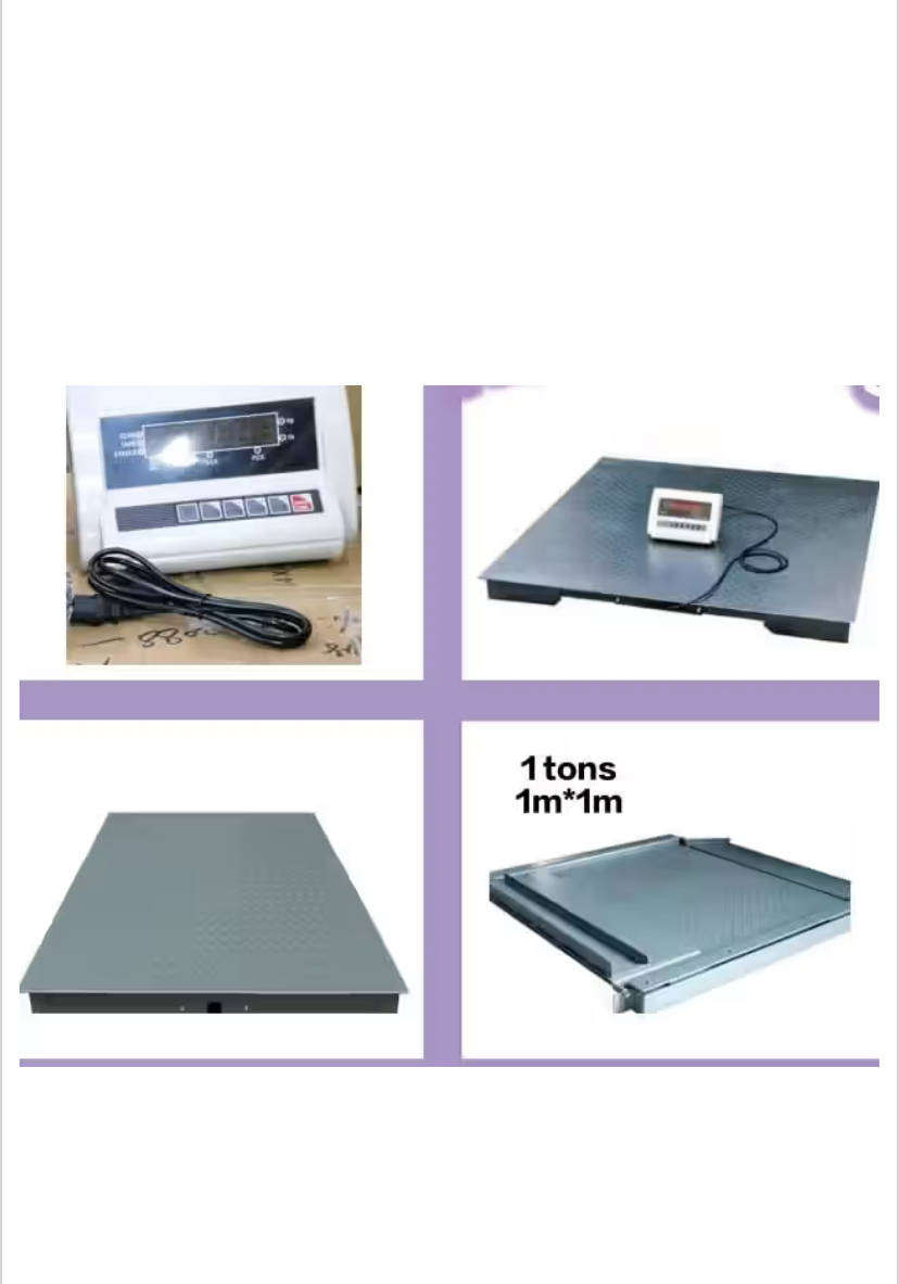 1 Ton Industrial Scale 1000kg Digital Scale 1Mx1M