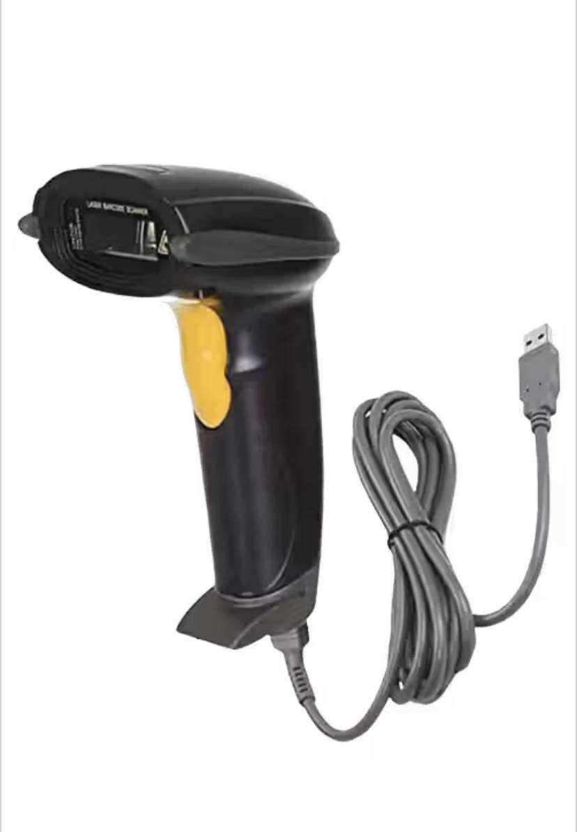 Handheld Laser Barcode Scanner USB 2.0 Wired