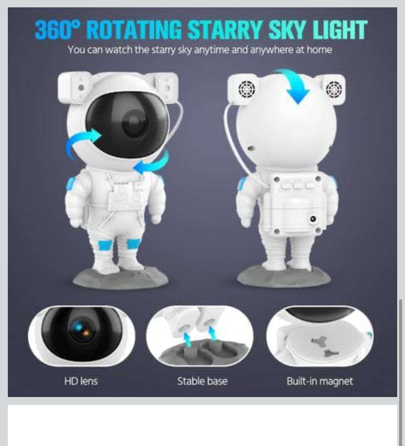 Galaxy Projector Light Astronaut
